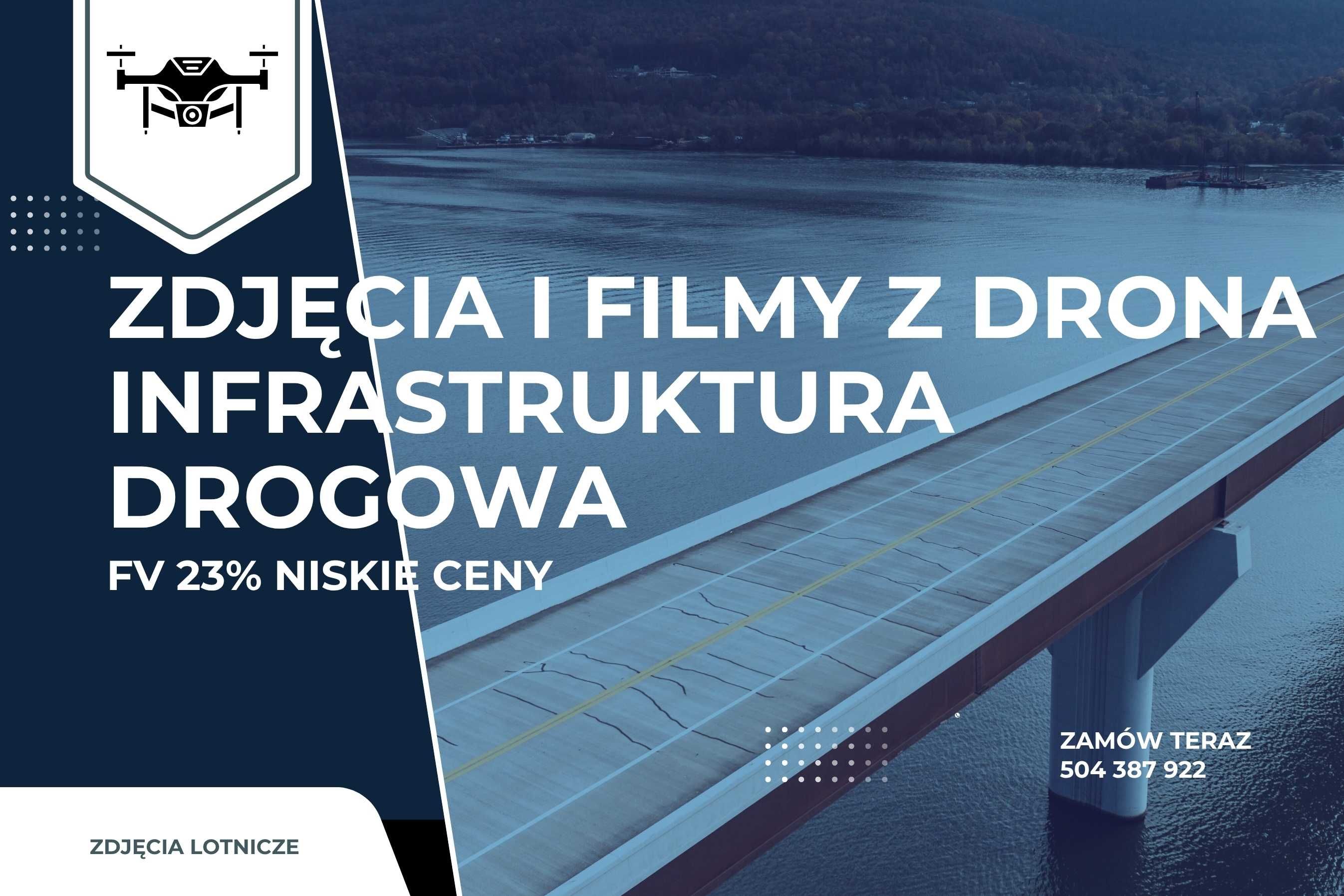 Profesjonalne ujęcia i filmy z drona – dla Twojej firmy | FV 23%