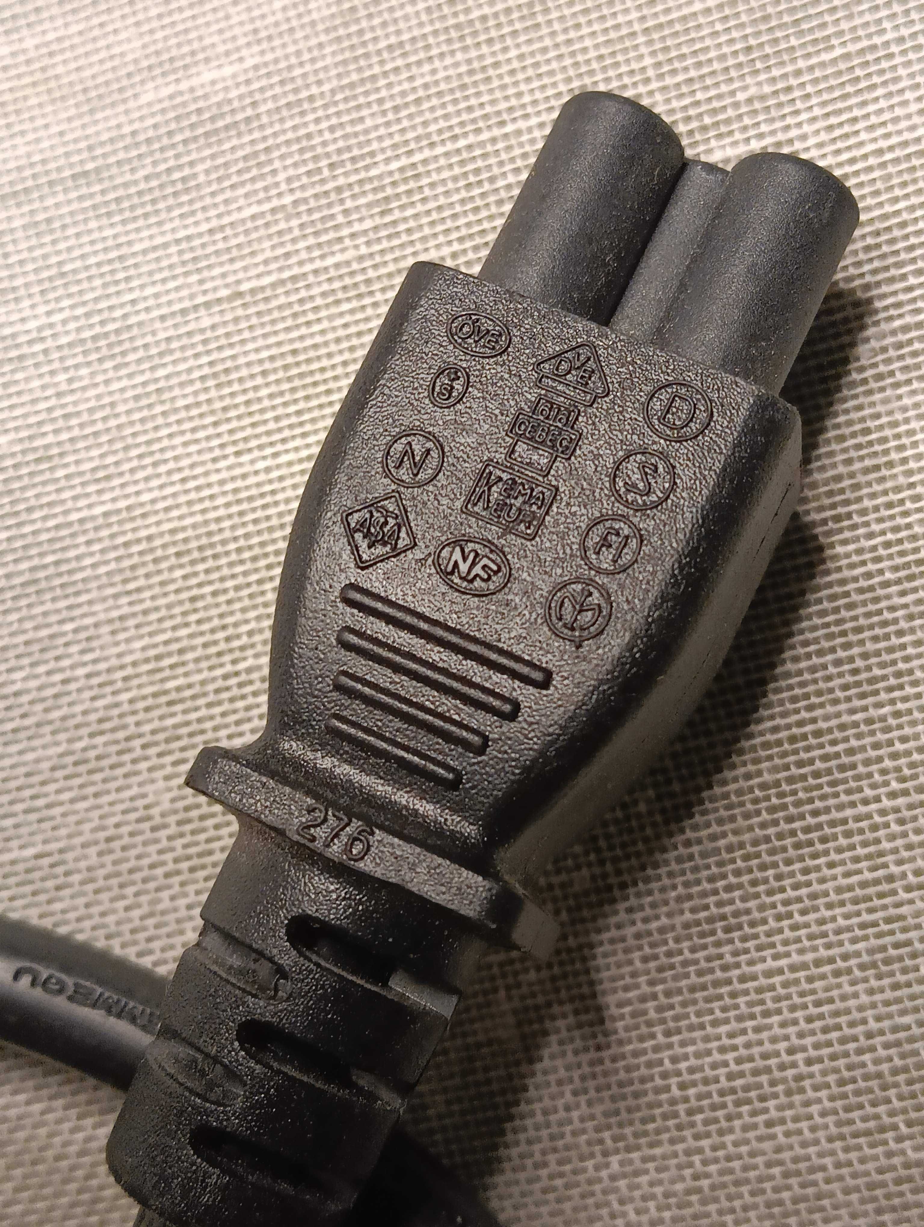 Кабель 220в угловой для блоков питания микимаус 3-пин Longwell LS-18