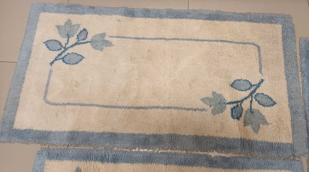 Tapetes para quarto, branco e azul