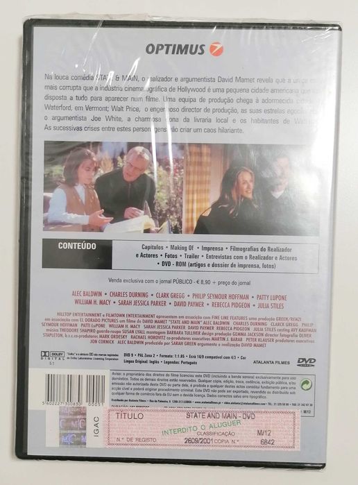 DVD - State and Main (selado)