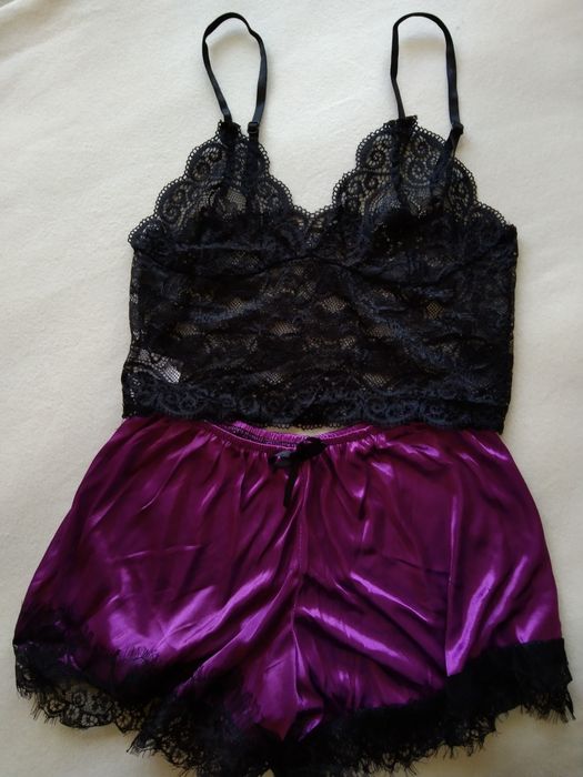 S 36 koronkowy komplet bielizny sexy bielizna erotyczna stanik majtki