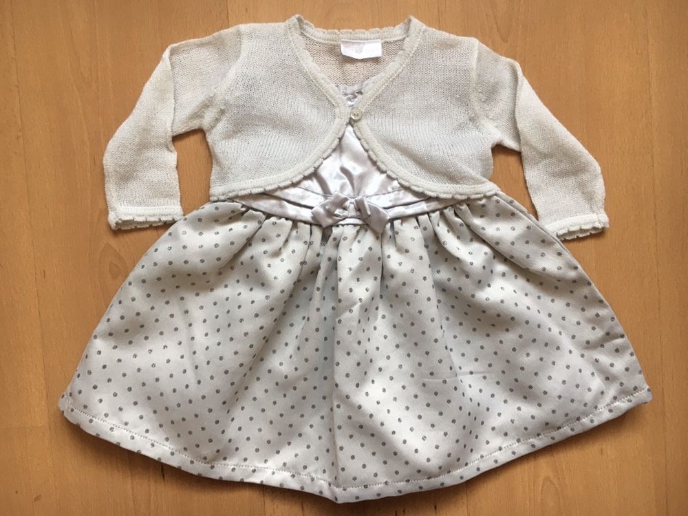 Piękna, elegancka sukienka dla księżniczki, z bolerkiem, r.68, NOWA
