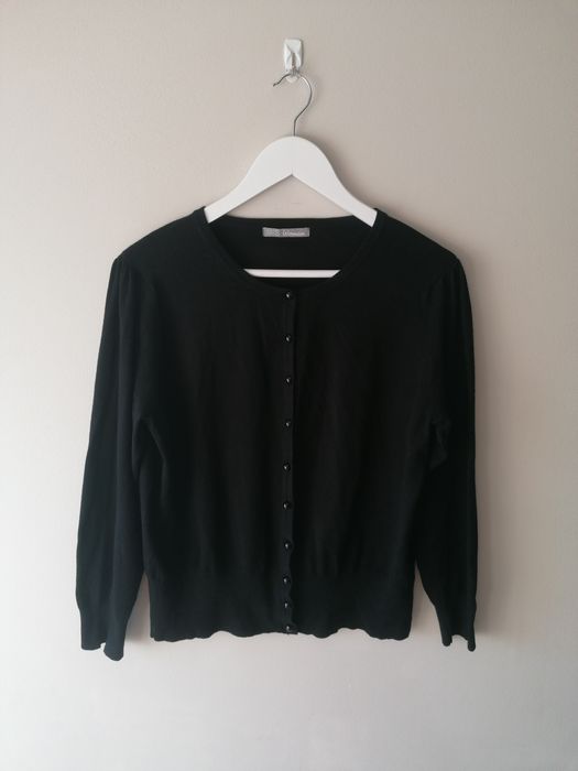 Czarny rozpinany sweter kardigan Marks & Spencer rozm. XL- XXL/ 44- 46