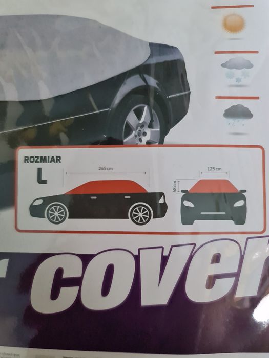 Półpokrowiec na samochód rozmiar L