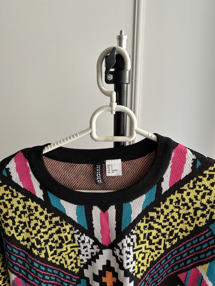 Sweterek bluzka HM rozmiar S kolorowy