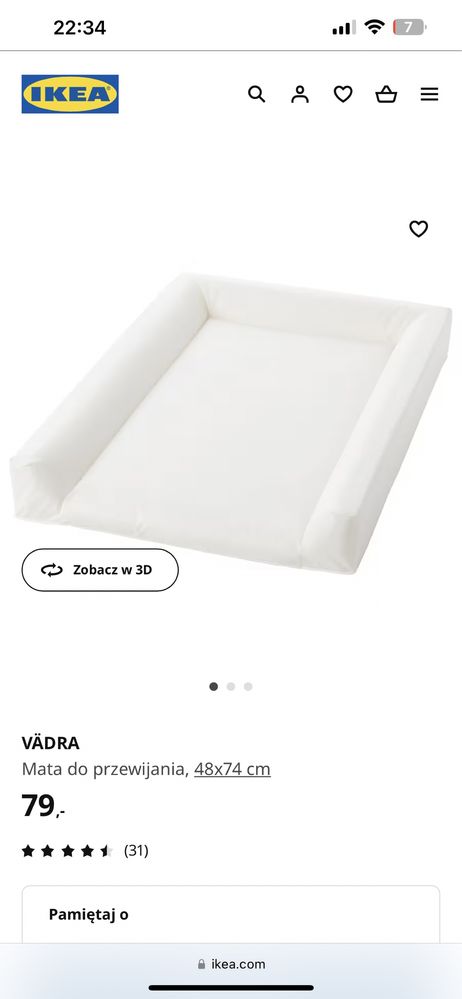 Ikea przewijak stolik do przewijania smagora