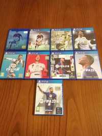 Conjunto dos Jogos FIFA PS4  - 2015 a 2023