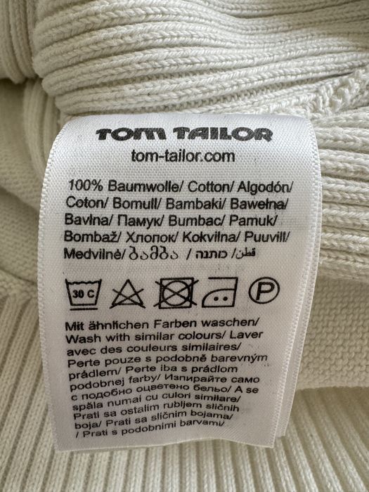 Sweter męski Tom Tailor rozm. 44 ecru stan bdb