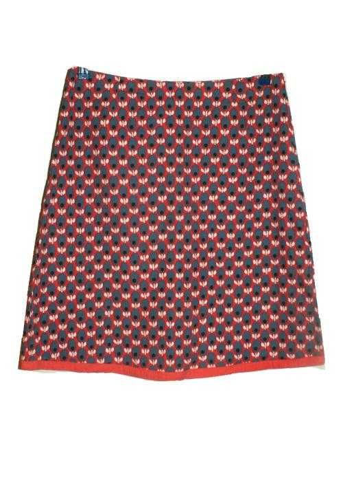 Boden vintage spódnica lato trapezowa casual eco bawełna 42