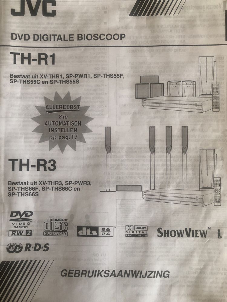 JVC TH- R3 kino domowe cd , dvd ,