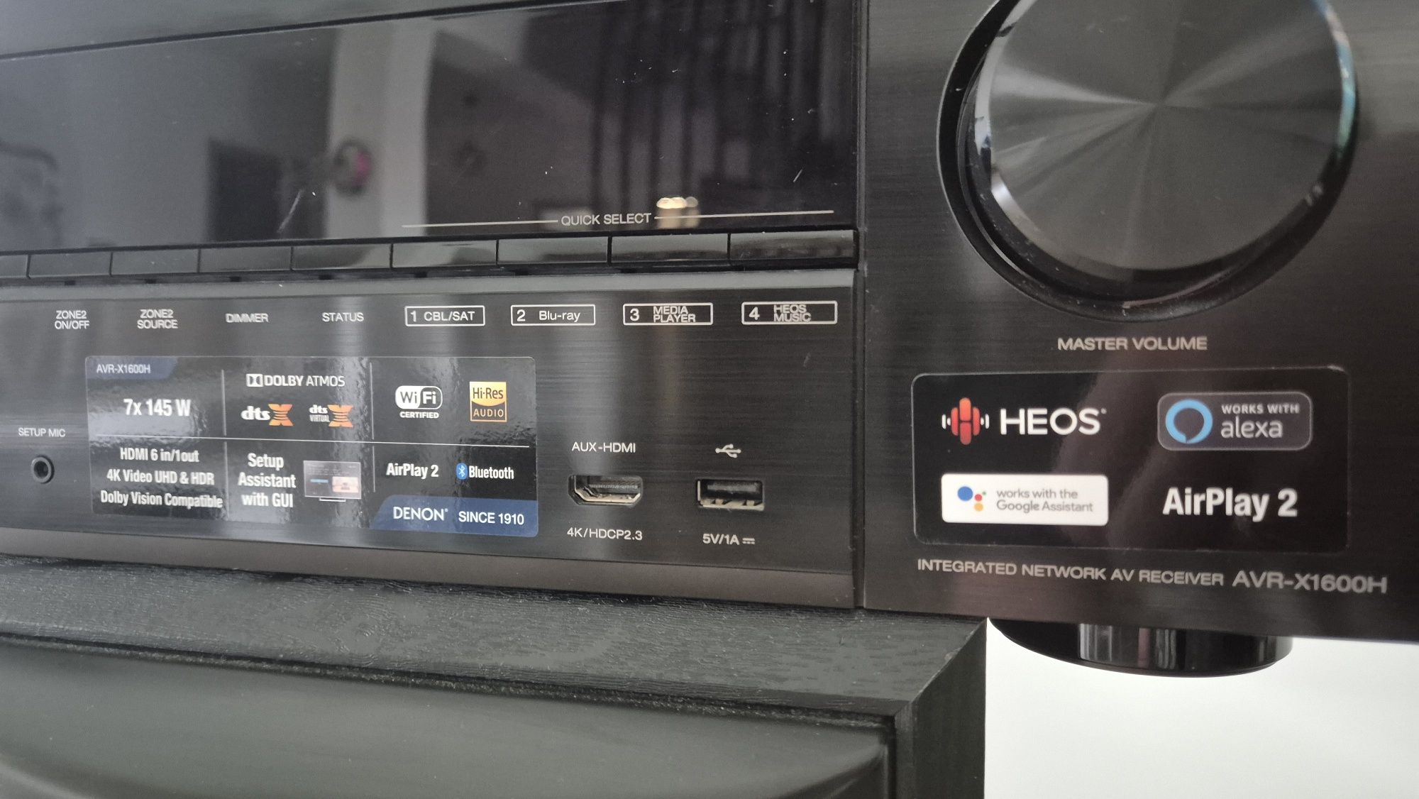 Wzmacniacz amplituner Denon Avr-X1600h 7.2