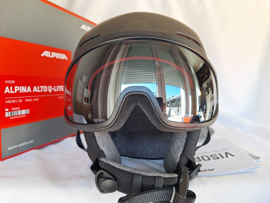 Kask narciarski Alpina Alto Q-Lite Visor Black Matt S 51-55cm