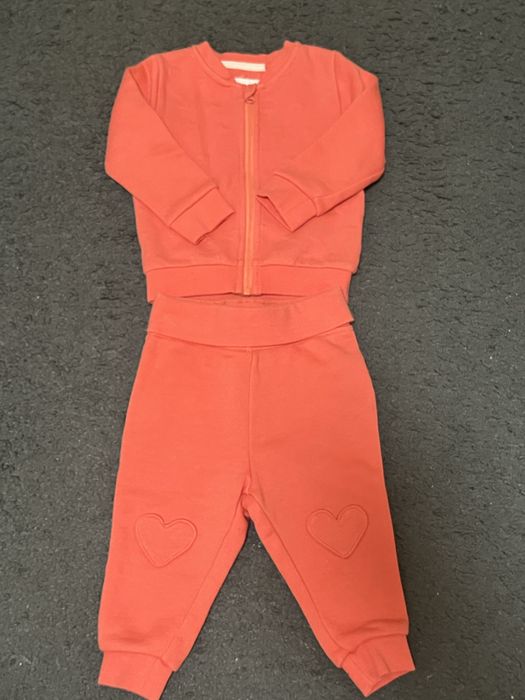 Komplet dres bluza spodnie lupilu koralowy nowy