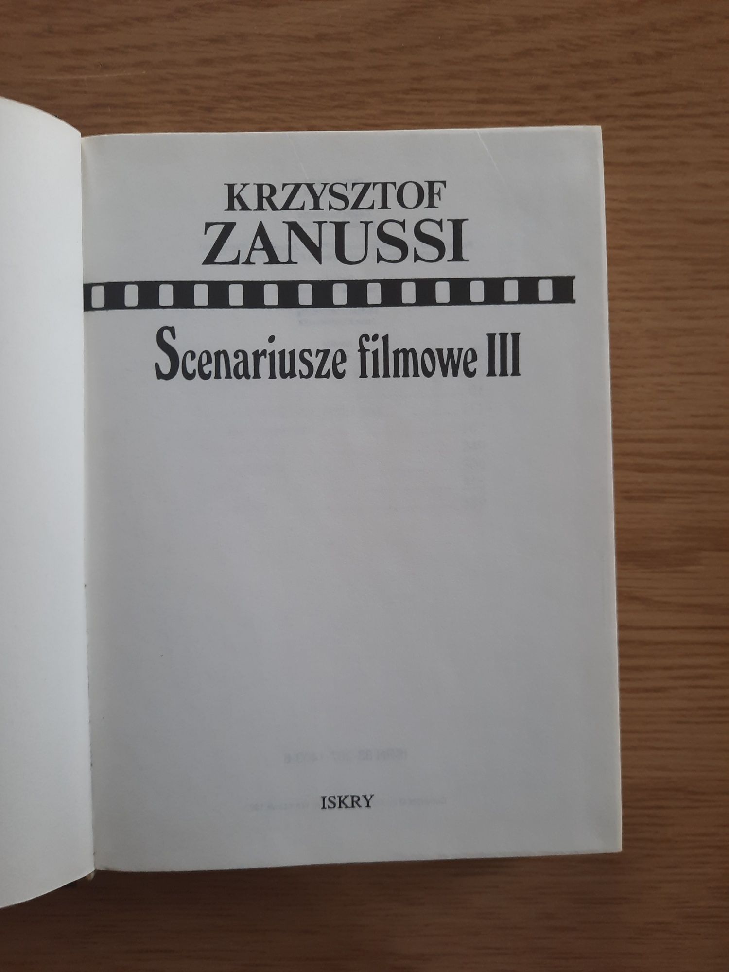 Scenariusze filmowe III, Krzysztof Zanussi
