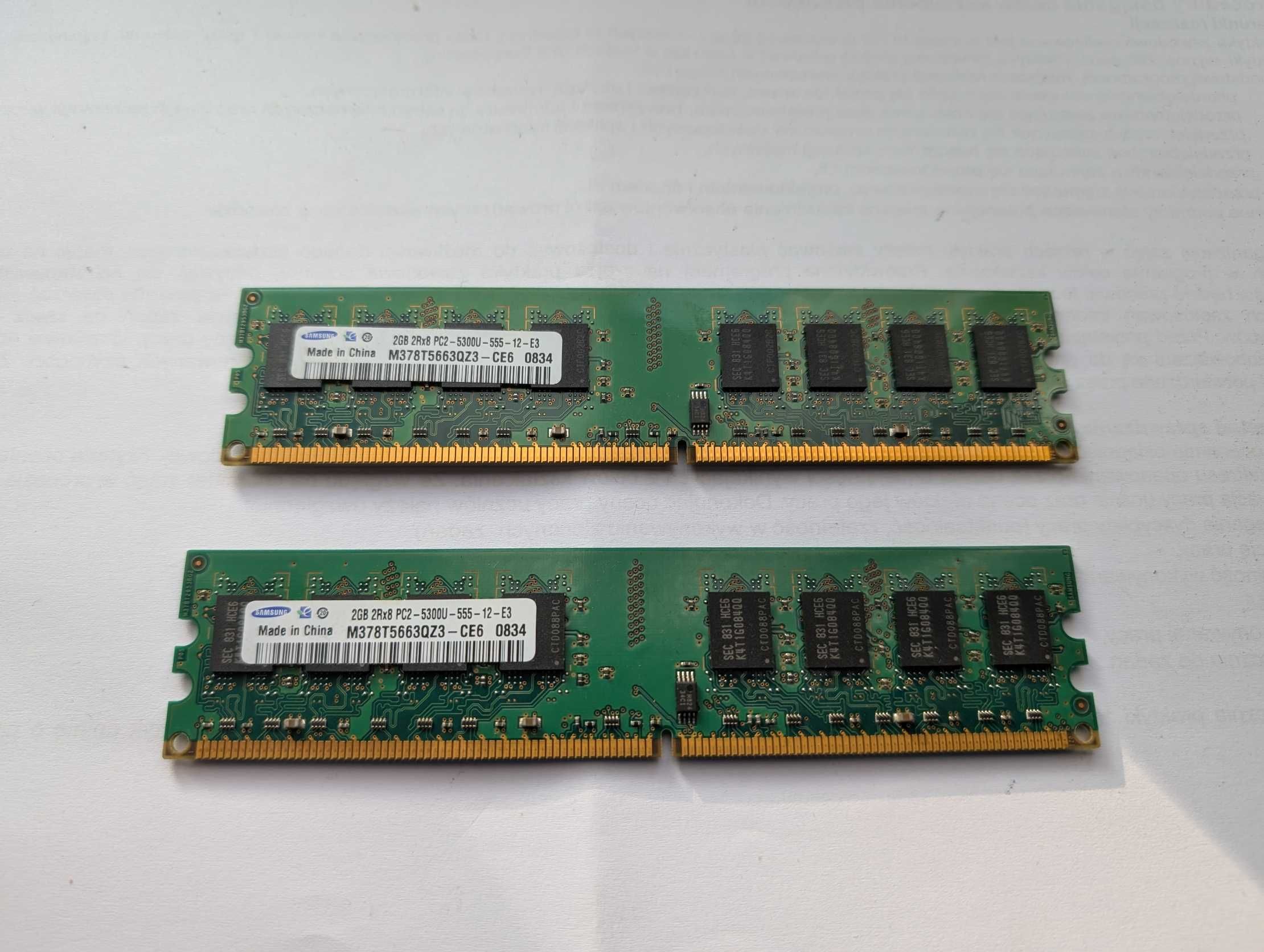 pamięć Samsung M378T5663QZ3-CE6 2GB DDR2 Desktop RAM Memory