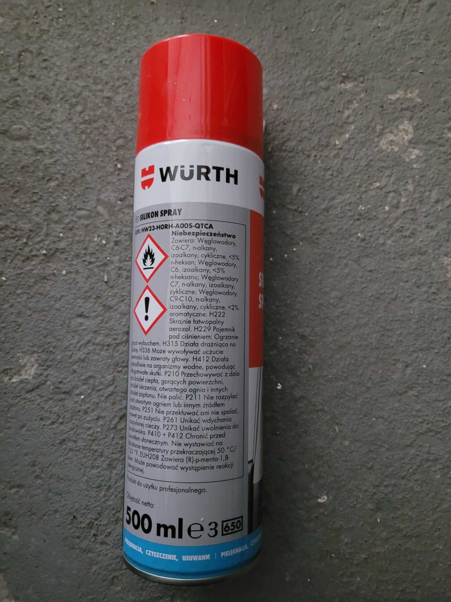 Wurth slikon spray 500ml