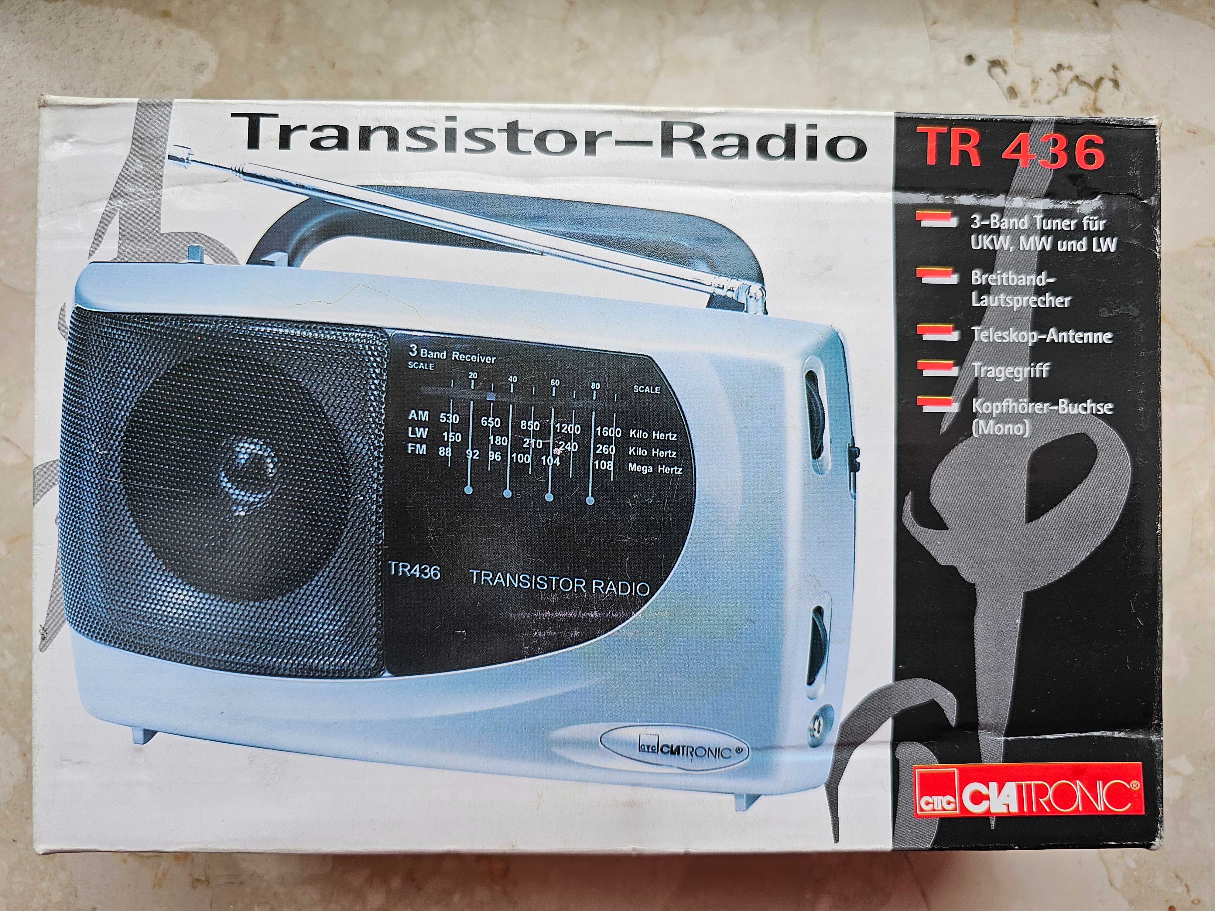Radio sieciowo-bateryjne AM, FM, LW Clatronic TR436