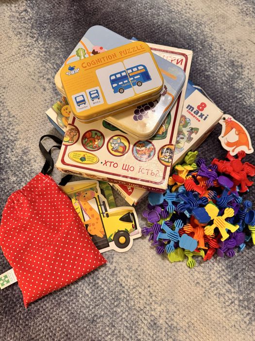 Комплект розвиваючих ігор для найменших развивашки