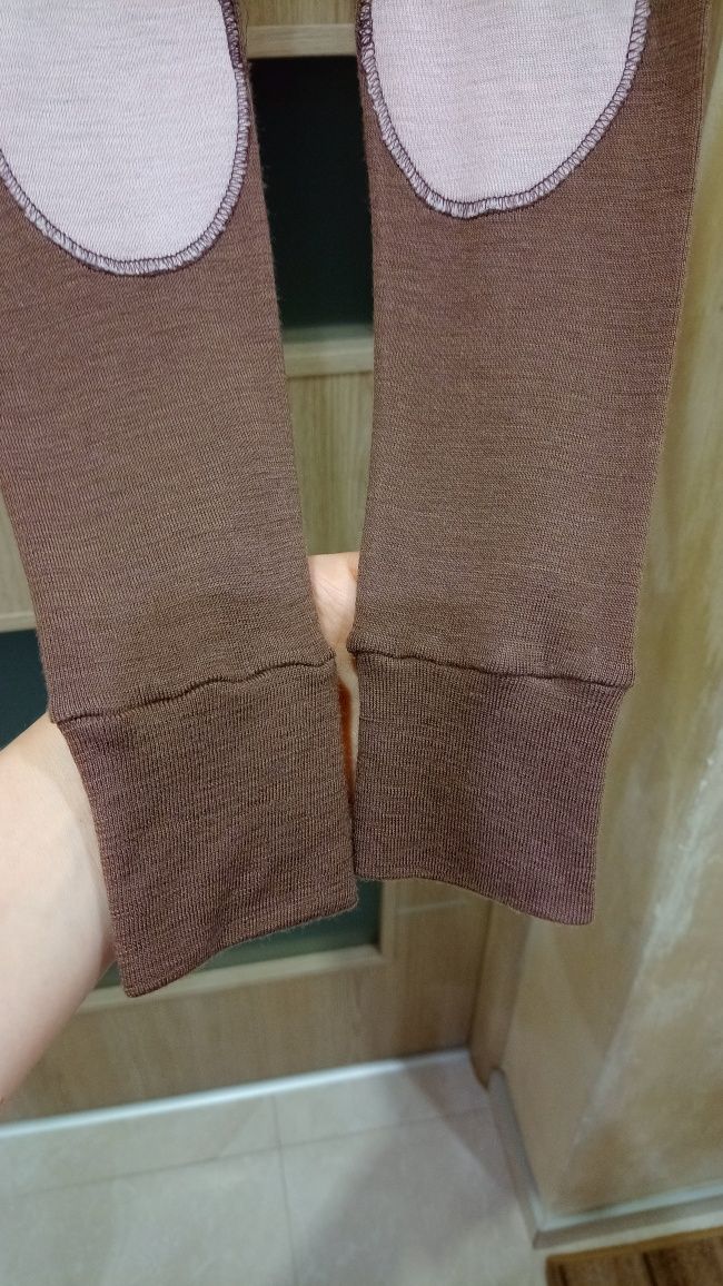 Getry legginsy wełniane, Merino wool wełna, Janus 128