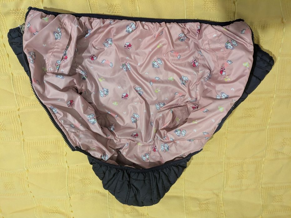 Casaco acolchoado quente menina tamanho 2 anos reversível