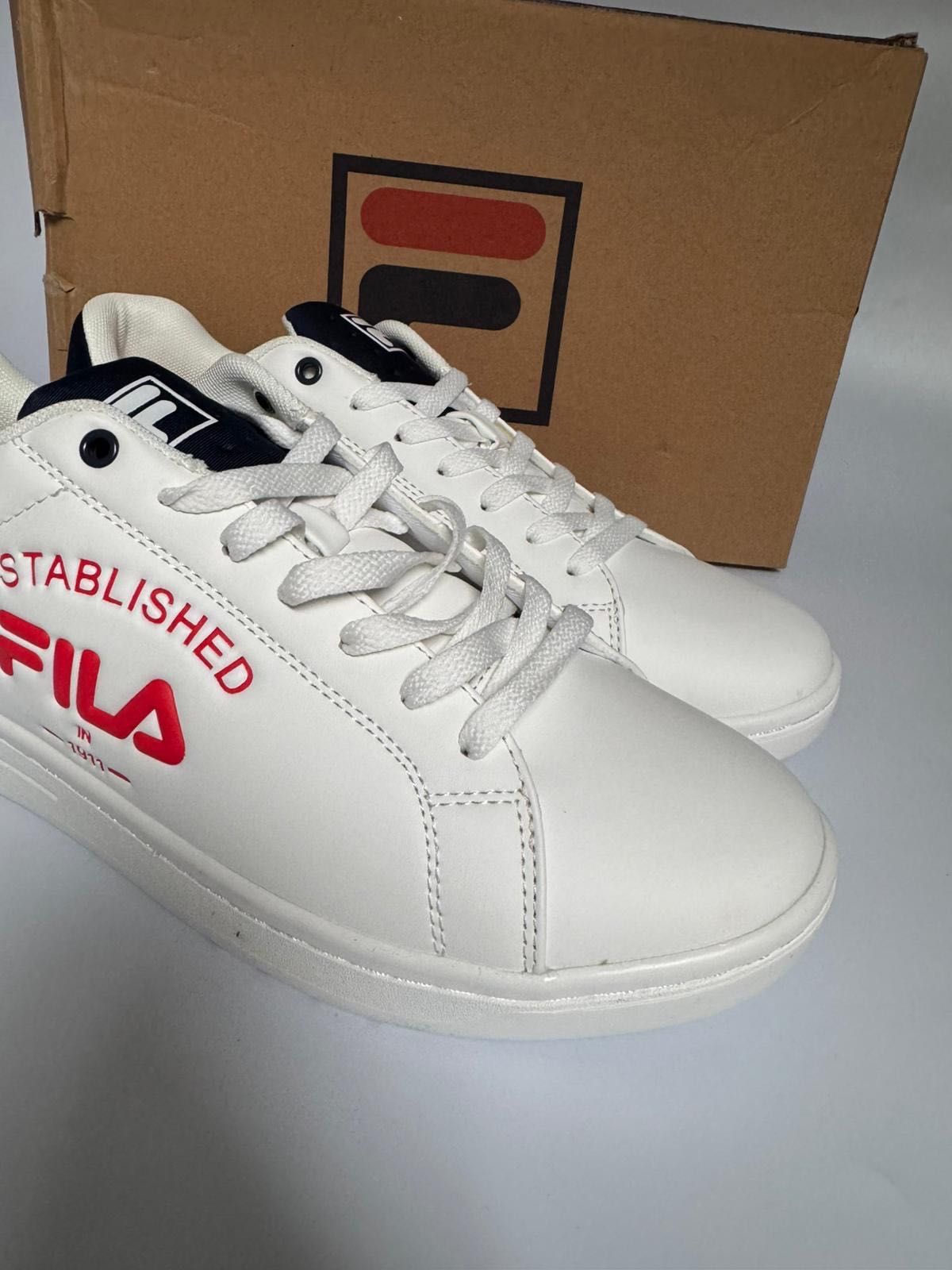 Nowe sneakersy buty męskie FILA CROSSCOURT 2 NT LOGO białe 44