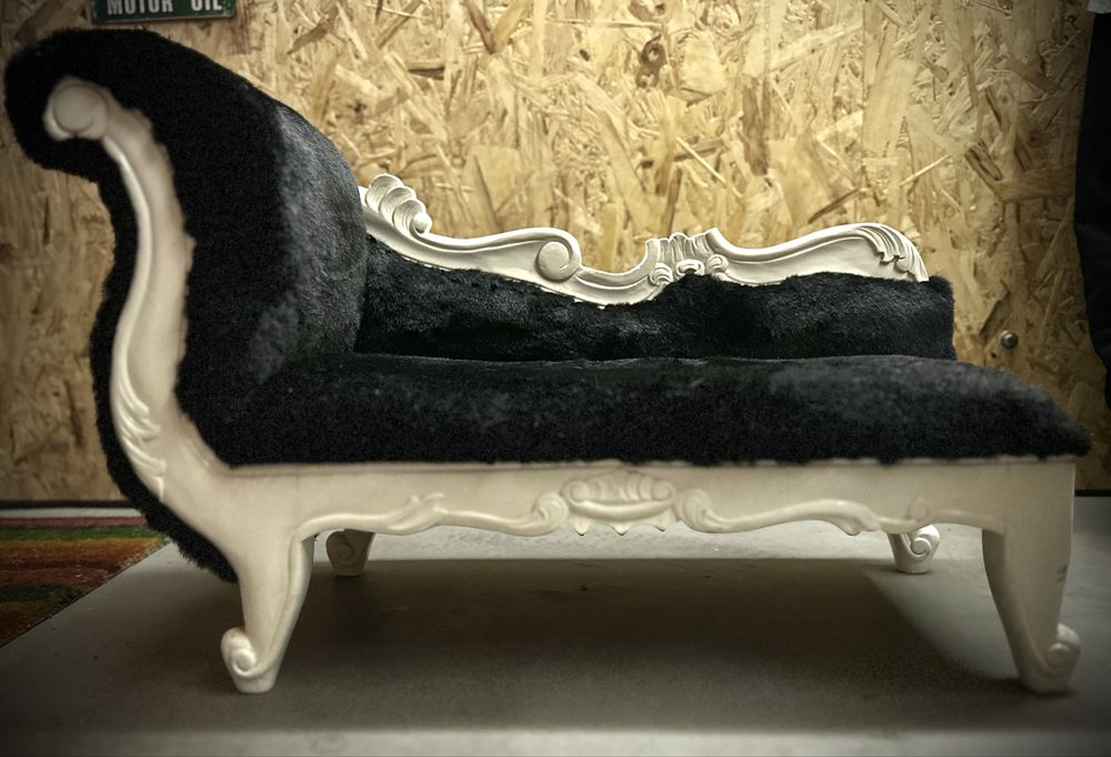 Chaise longue em ponto pequeno