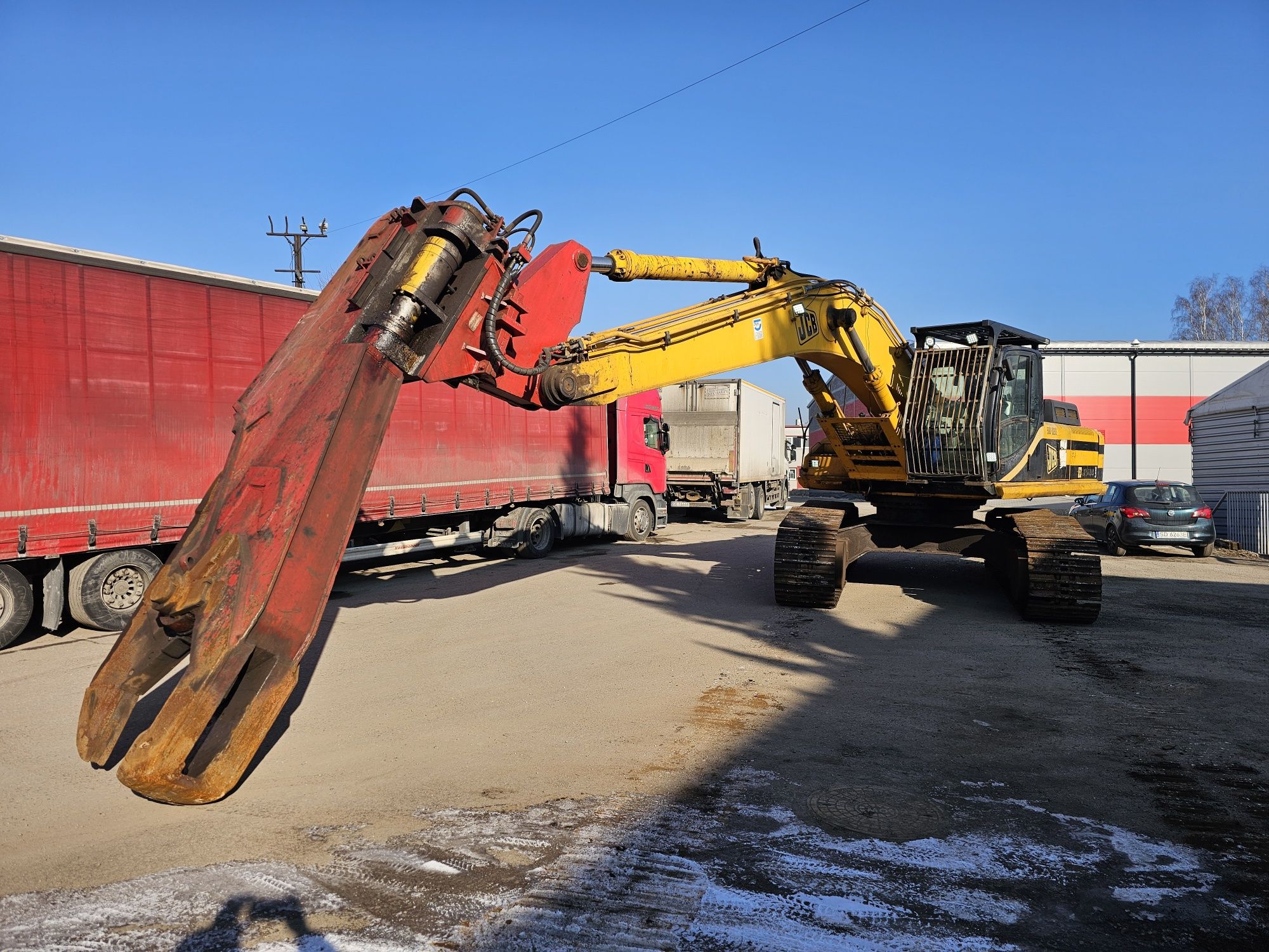 Jcb JS 460 z Nozyca do cięcia zlomu