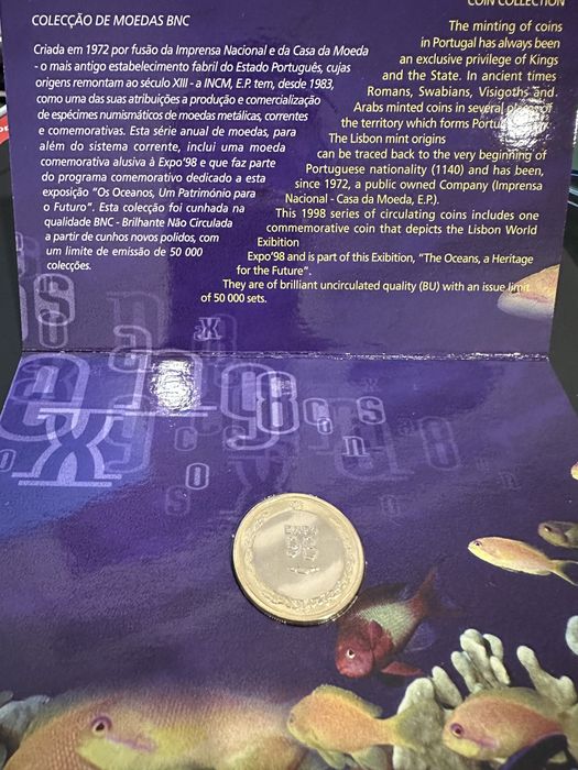 Coleção de Moedas Expo 98 INCM