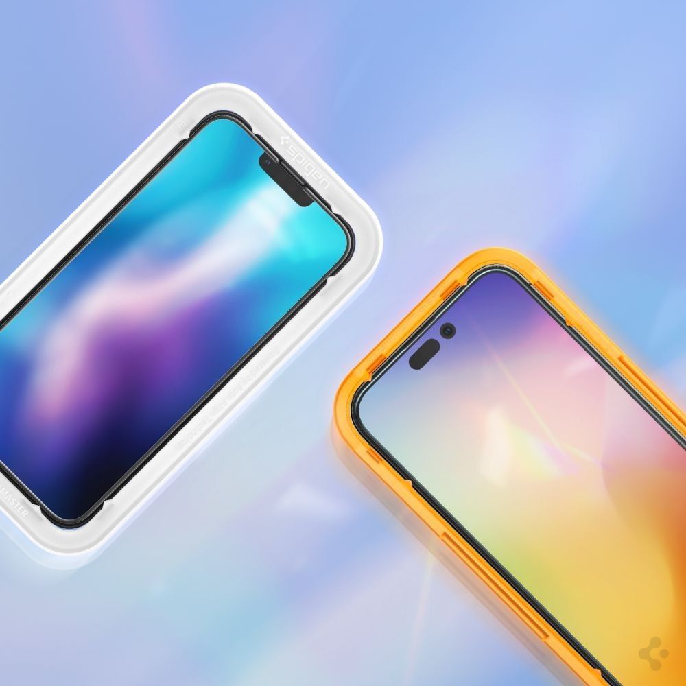 2X Szkło Hartowane Spigen Alm Glass Fc Do Iphone 14 Pro Black