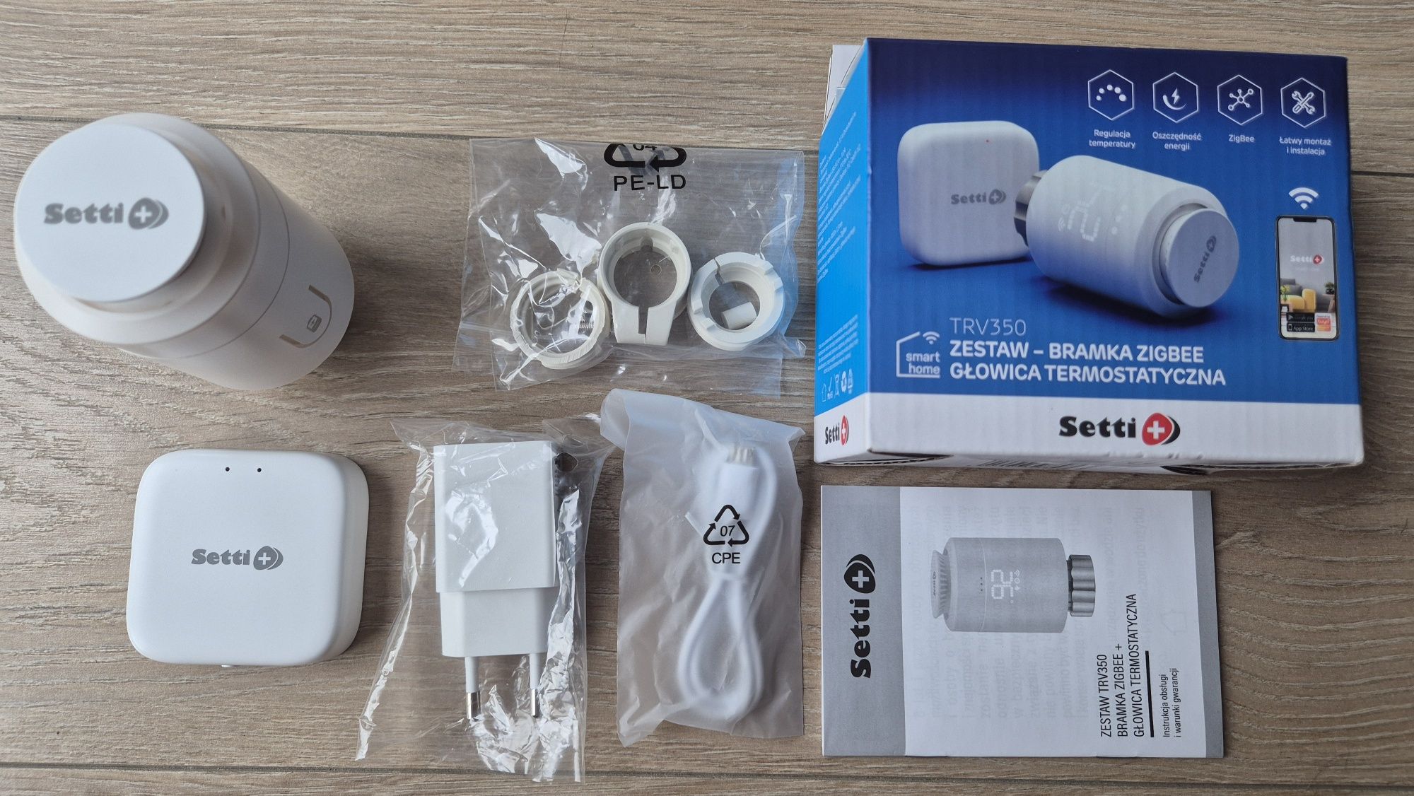 Nowa głowica termostatyczna + bramka Zigbee Setti+ TRV350