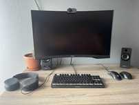 Komputer stacjonarny zestaw plus monitor klawiatura X-kom gamer