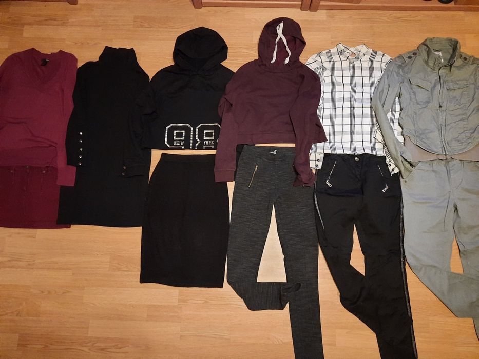 Пакет вещей на девочку 11-12-13лет куртка, платье, толстовка