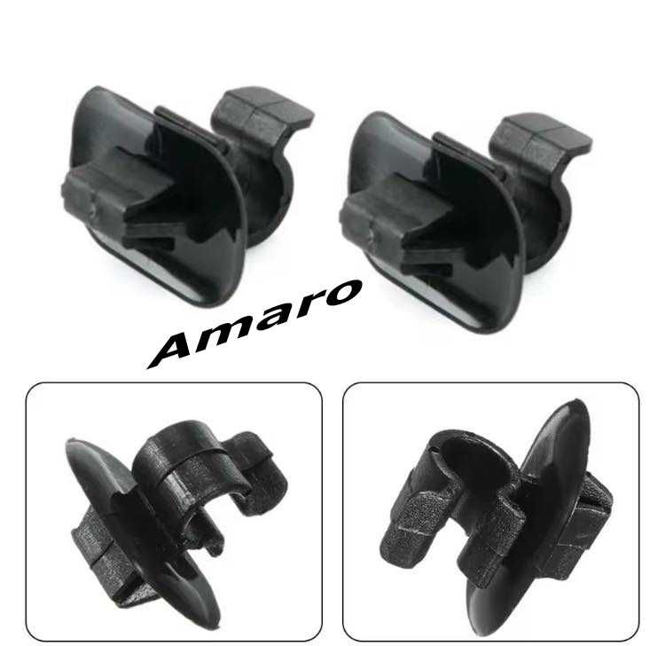 2 Suportes/Clips Vareta/Haste Capot (Citroen C2, C3, C4, C5, AX)|NOVOS