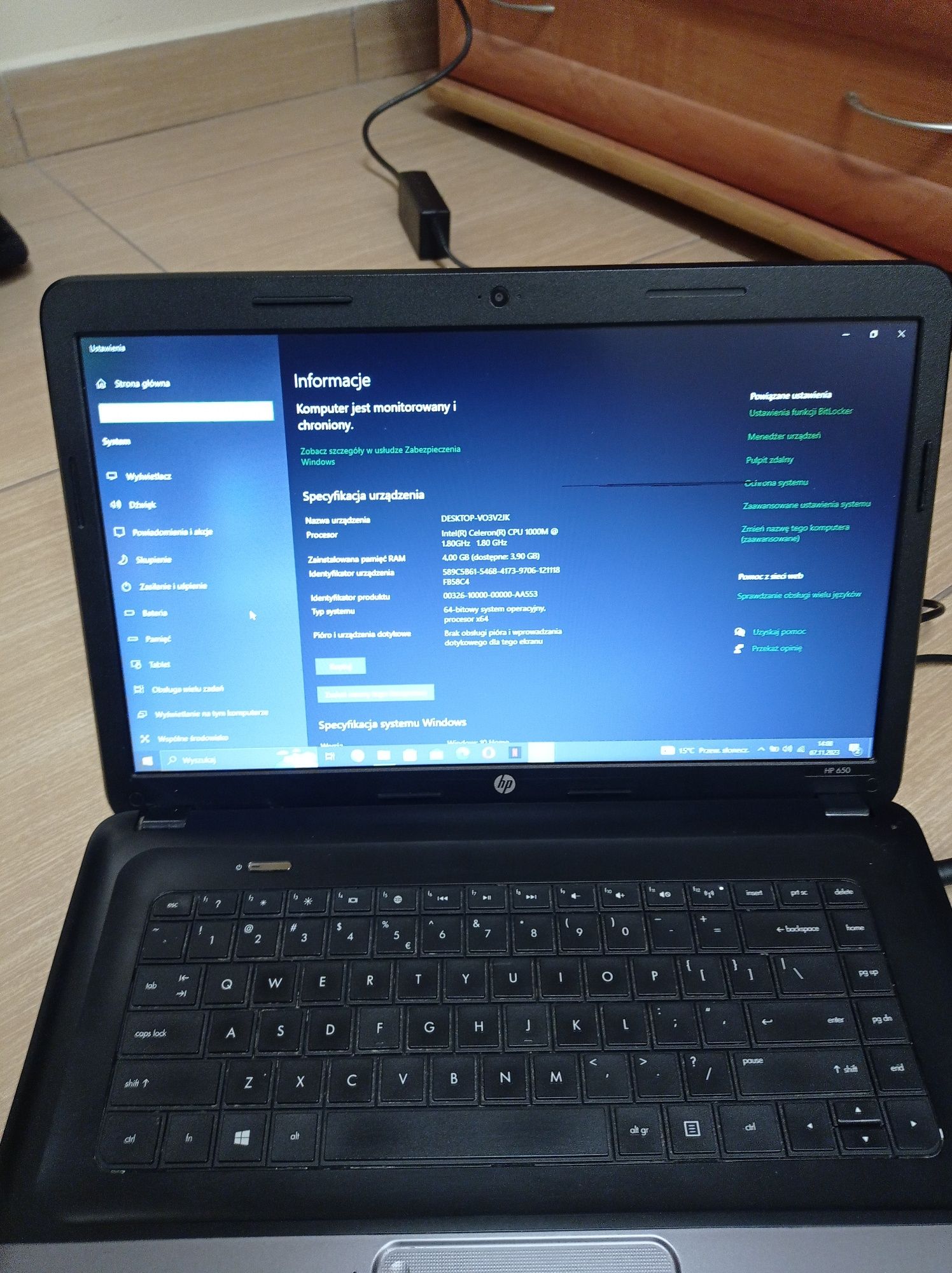 Laptop HP 650 4\128GB