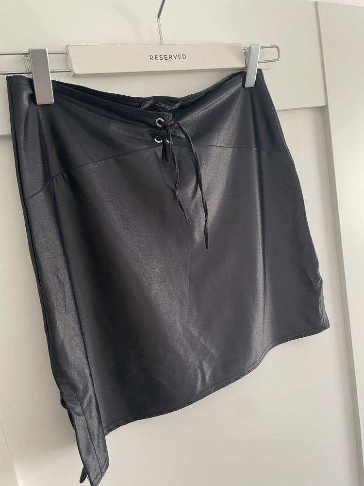 Czarna mini spódnica sexy S 36 M 38 na imprezę letnia obcisła