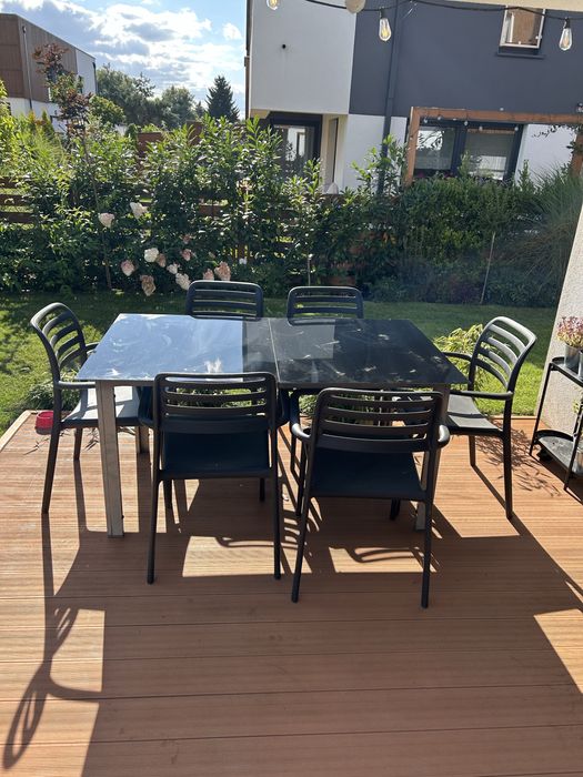 Stół ogrodowy + 6 krzeseł LECTUS Nardi Costa