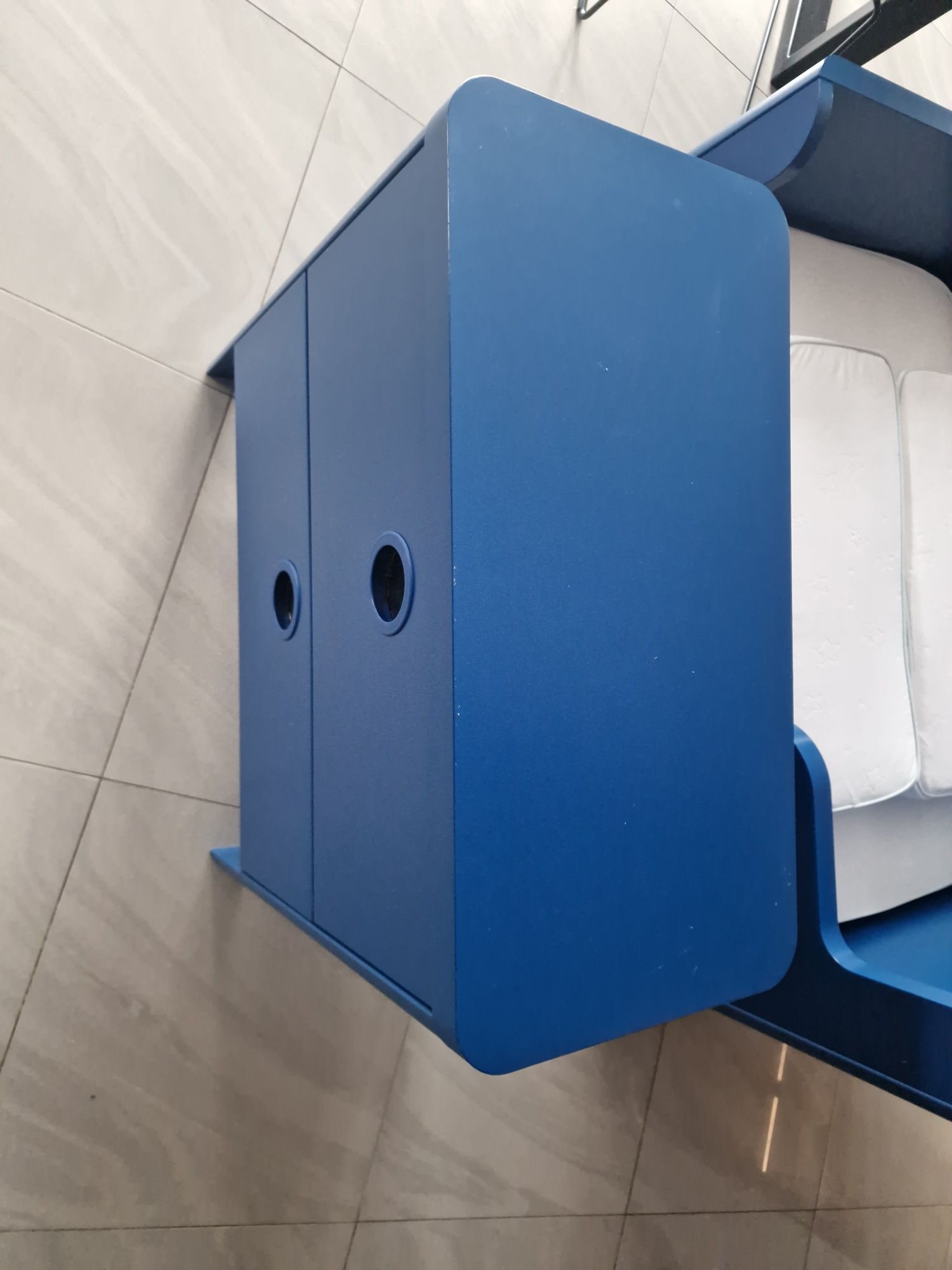 Łóżko dziecięce z materacem Ikea busunge plus komoda