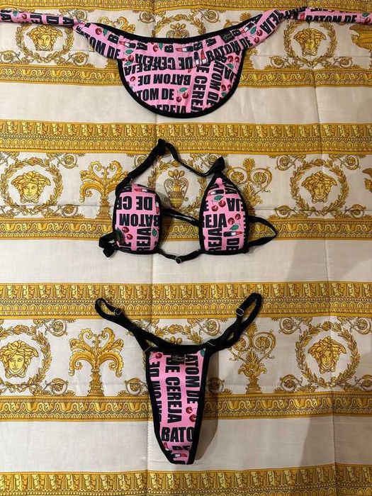 Bikini de Fita do Brasil (c/ Viseira)