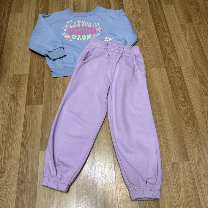 Теплі штани светр лосіни джинси кофта реглан на дівчинку 4 5 104 110