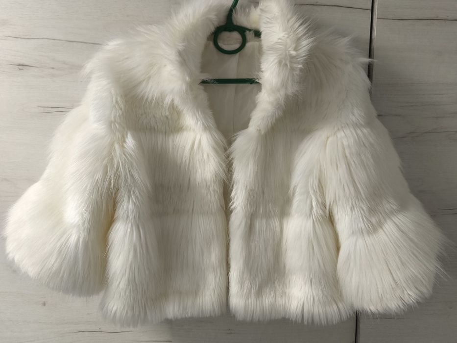 Весільна шубка біла