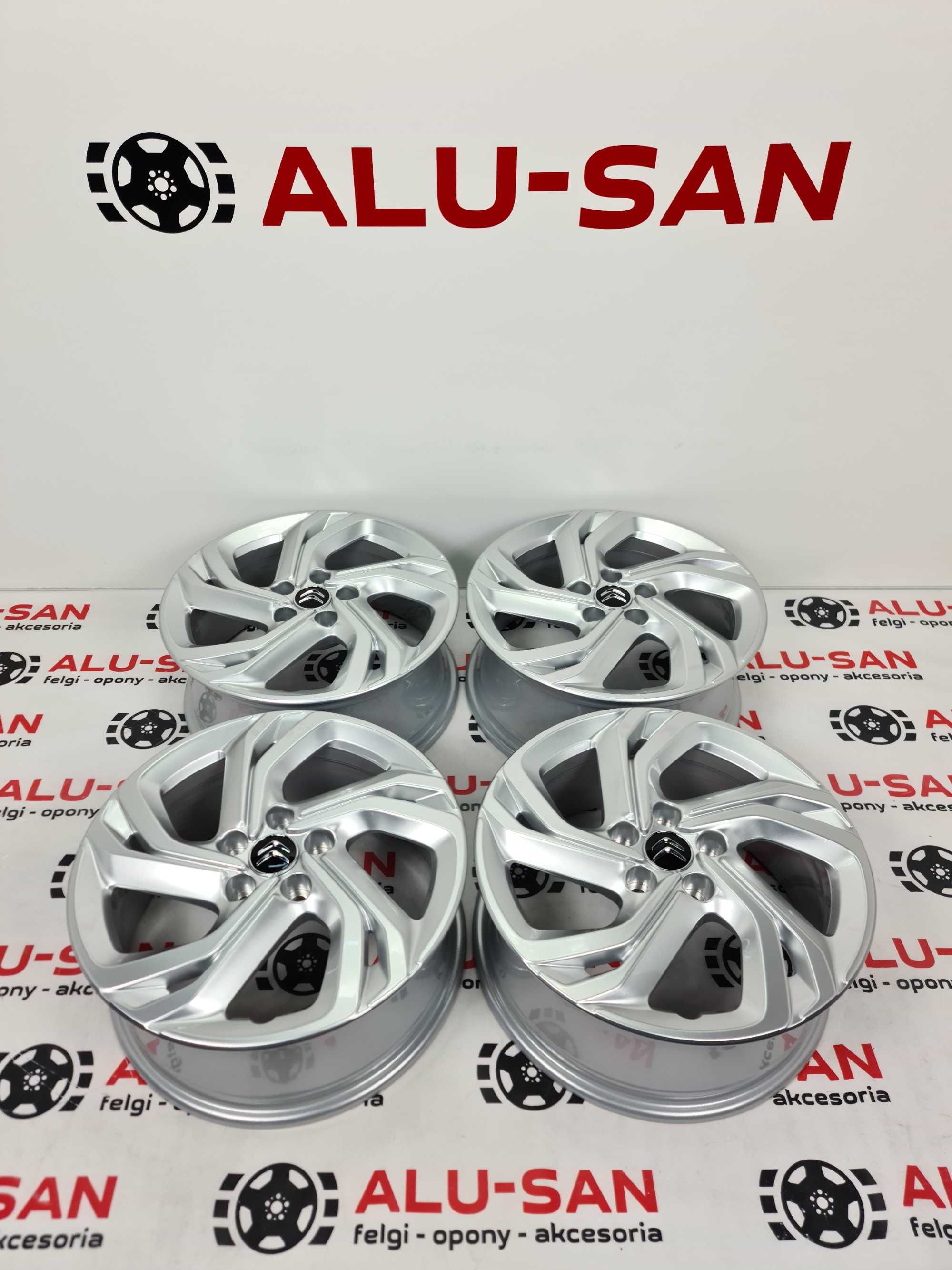 NOWE oryginalne alufelgi CITROEN 17" 5x108 C4 C5 C6  Jumpy -Srebrne