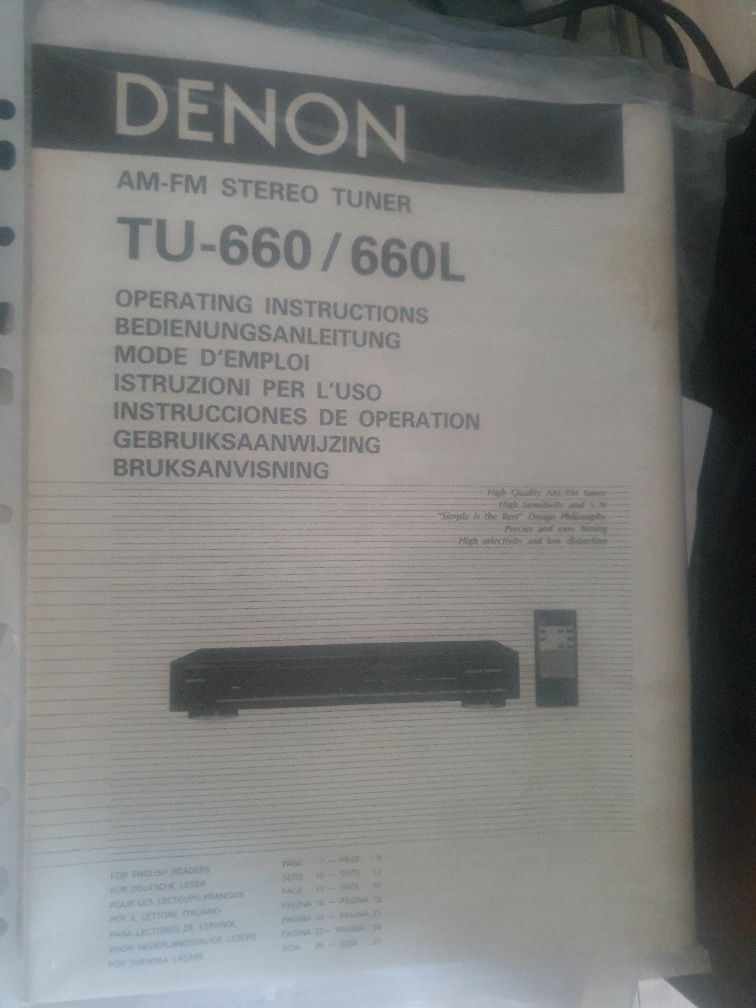 Tuner Denon tu 660 - high end , 1 własciciel