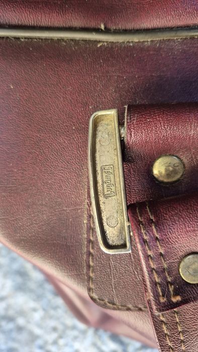 Duża stara torba podróżna PRL