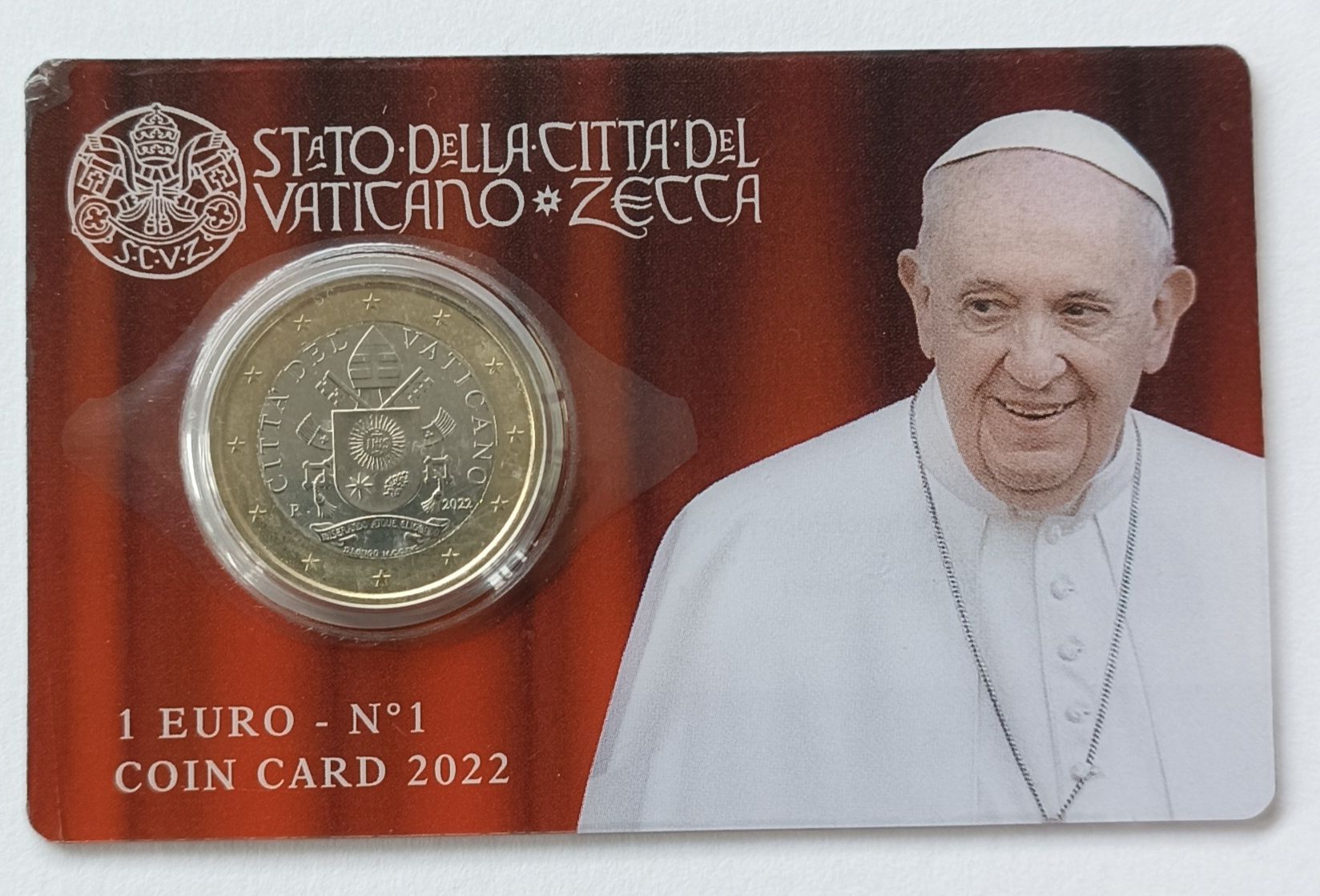 Vaticano 2022 -. Papa Francisco Coincard n° 1