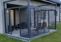 Pergola altana na taras ogród