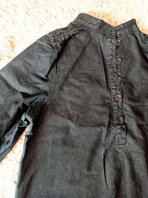 Czarna jeansowa bluzka tunika ginajeans r.32