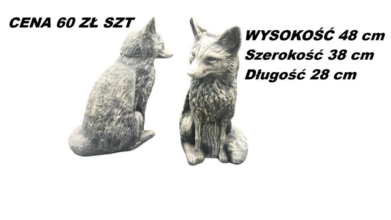 Figurki dekoracyjne figurka lisa lis ogrodowy odlewy ogrodowe dekor