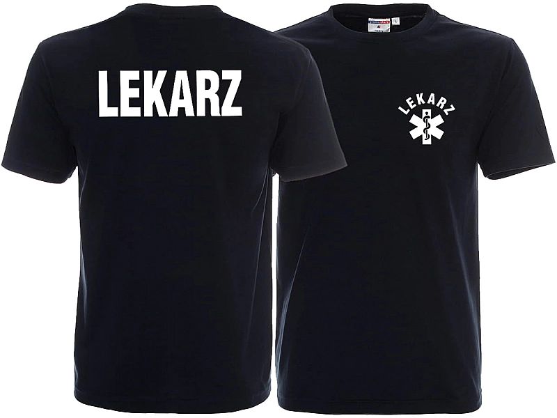 Koszulka męska LEKARZ granatowa (L)