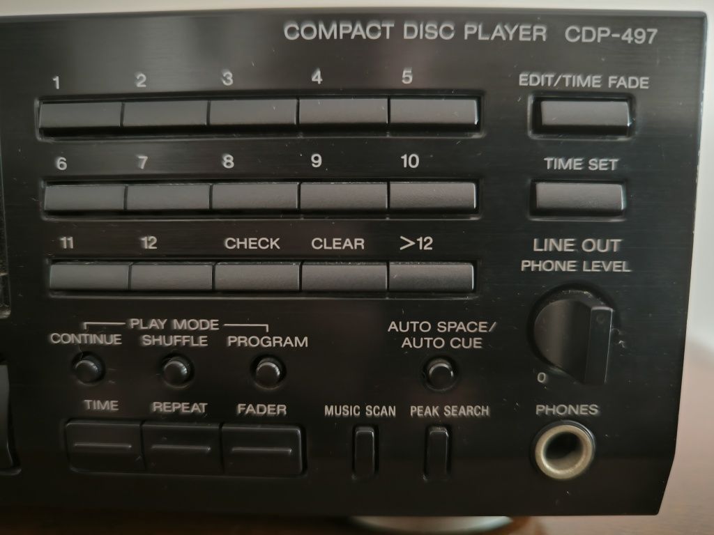 Leitor de CD Sony CDP-497 / Compact Disc Player