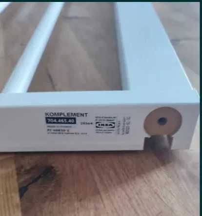 IKEA KOMPLEMENT Wysuwany wieszak na spodnie do szaf PAX 75x58 cm